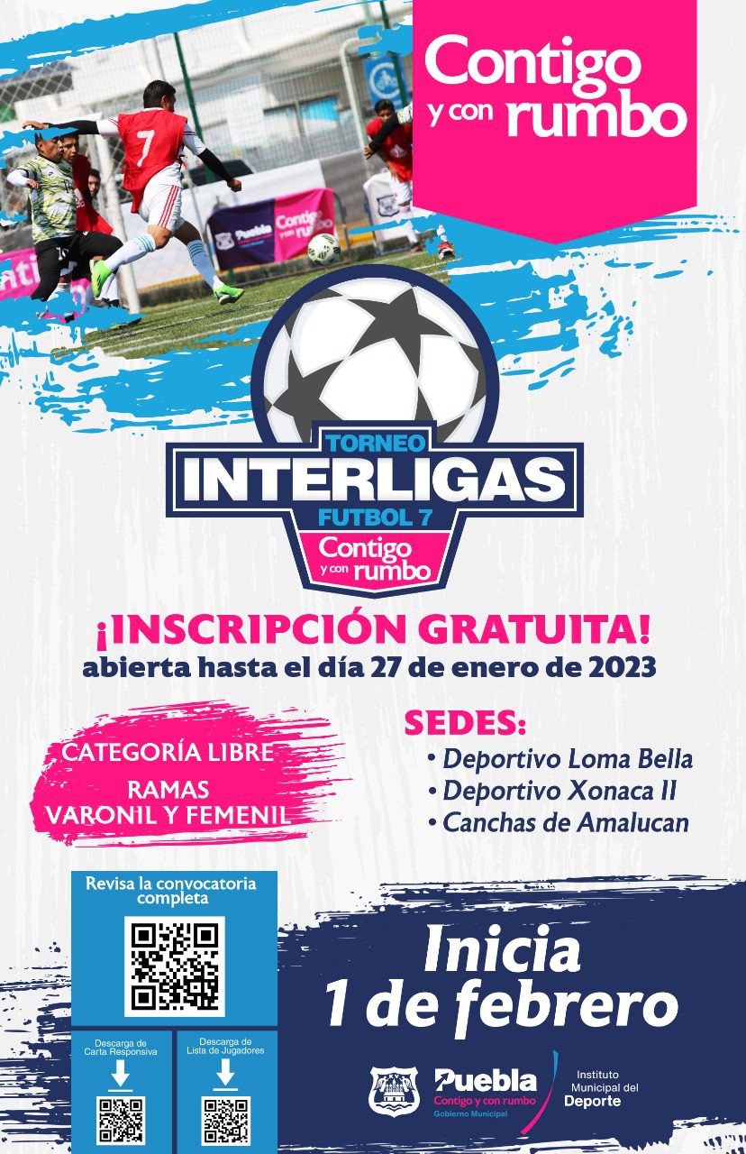 Llega al municipio de Puebla el primer Torneo Interligas, Fútbol 7