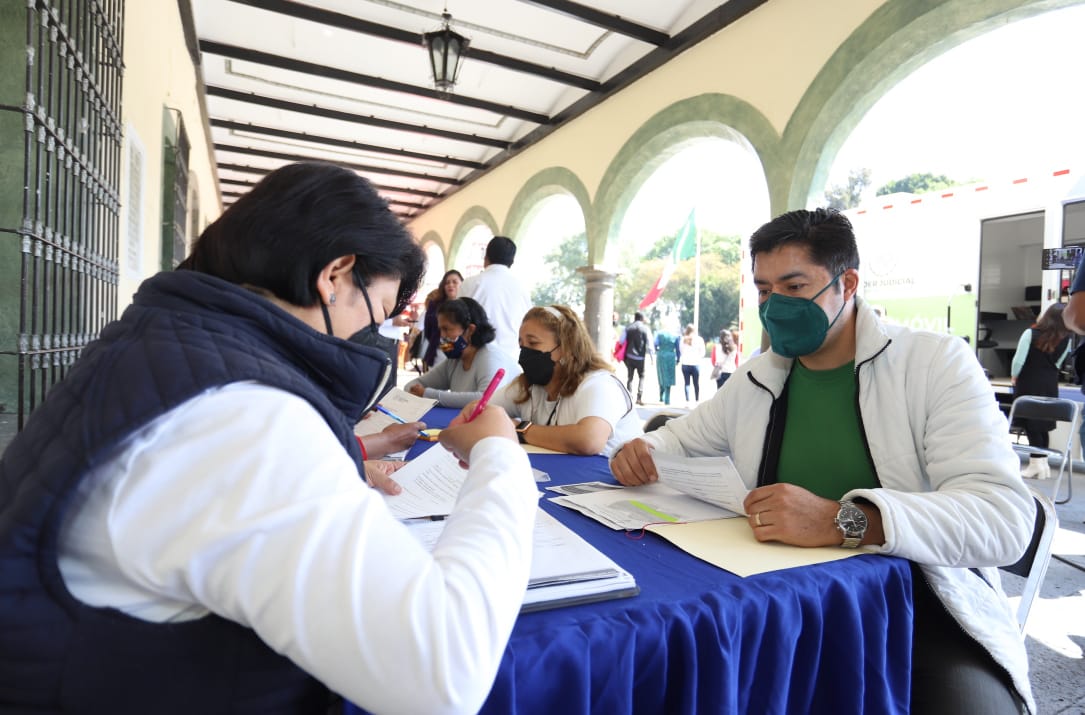 Acerca Poder judicial jornadas de atención ciudadana a pobladores de San Pedro Cholula