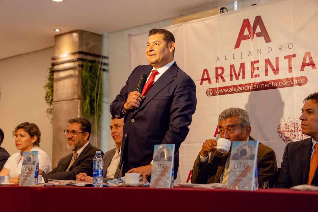 Puebla, preparada para el desarrollo tecnológico del litio: Alejandro Armenta