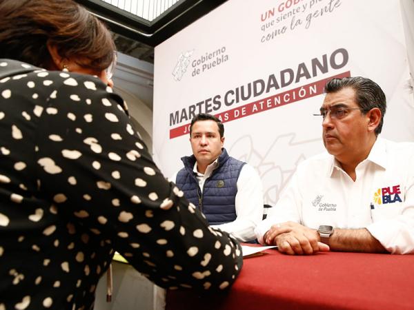 Con “Martes Ciudadano”, Sergio Salomón ratifica que Puebla tiene un gobierno presente y cercano a la sociedad