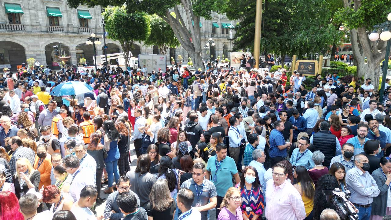 Exitoso, el Simulacro Nacional 2023 en la capital de Puebla