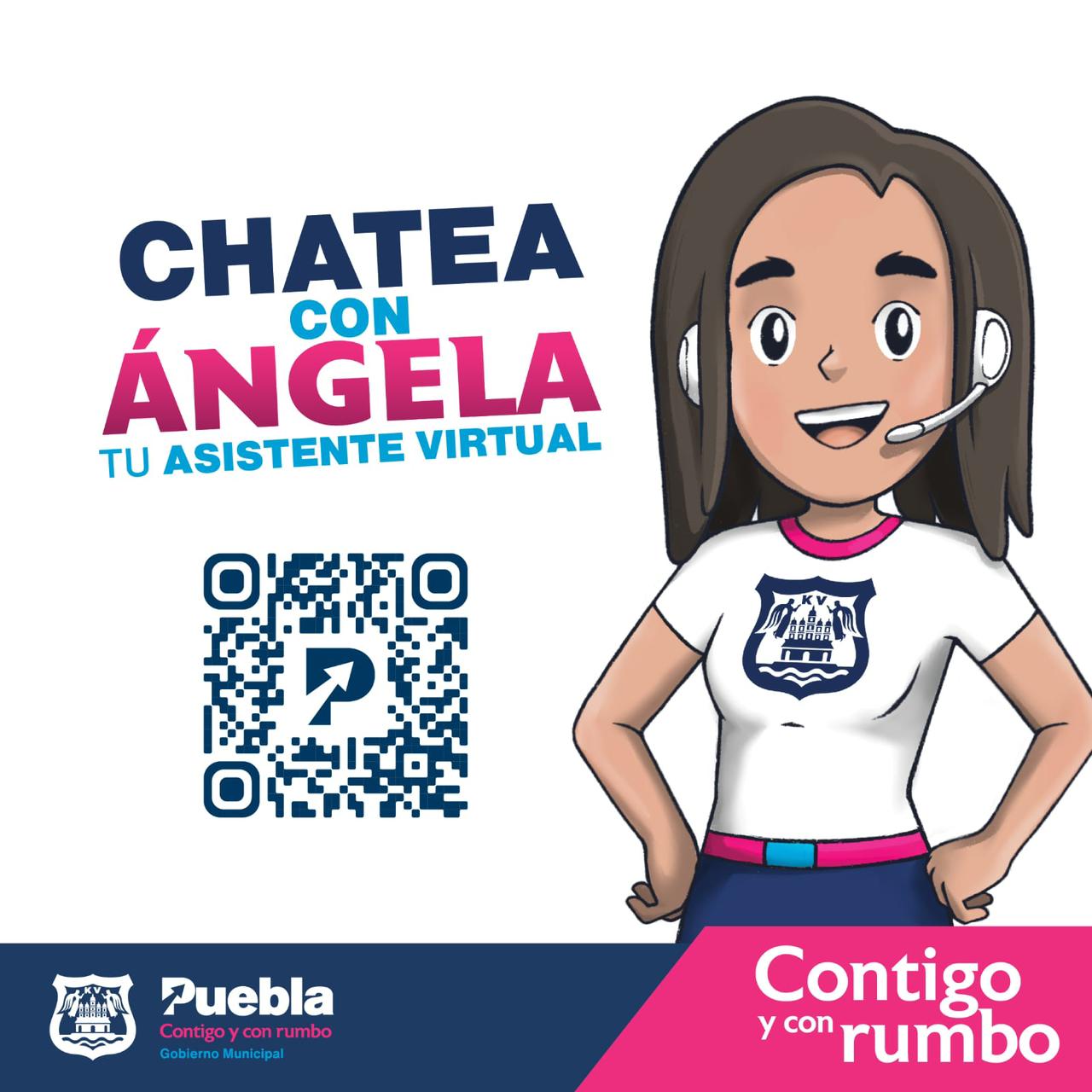 Presenta Ayuntamiento de Puebla a «Ángela», primera asistente virtual de la Capital