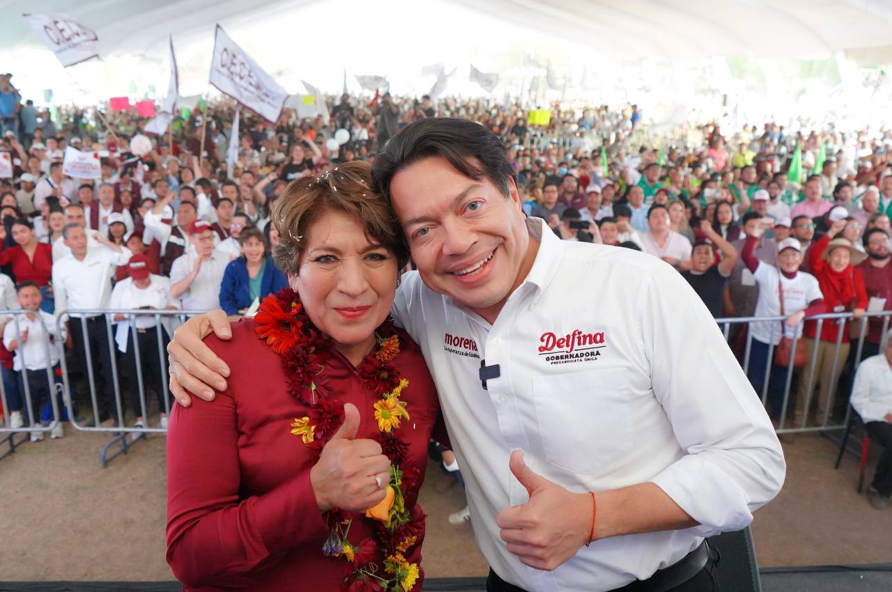 Delfina Gómez ilumina con la luz de la esperanza el corazón de las y los mexiquenses: Mario Delgado