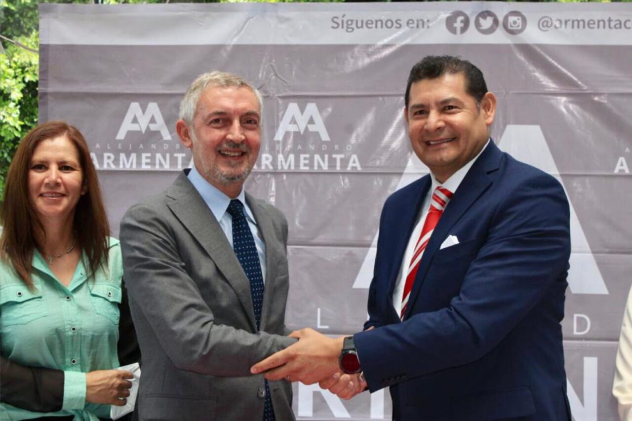 Destaca Armenta ante embajador de Italia que Puebla cuenta con una posición geopolítica y geoeconómica fundamental