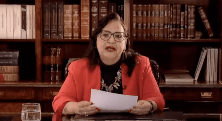 Reconoce ministra Piña Hernández autenticidad de mensajes al senador Alejandro Armenta