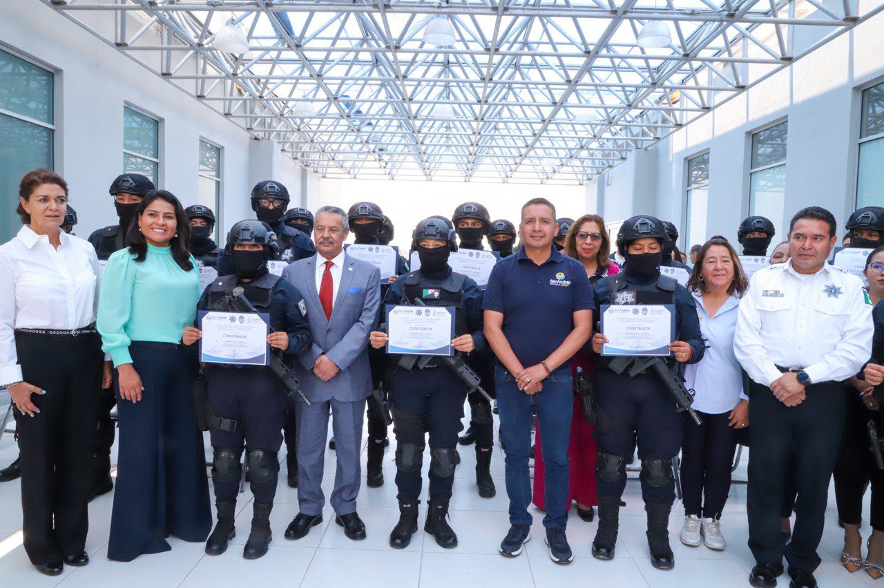 Conforma Gobierno de San Andrés Cholula Grupo de Reacción Inmediata de la Policía Municipal