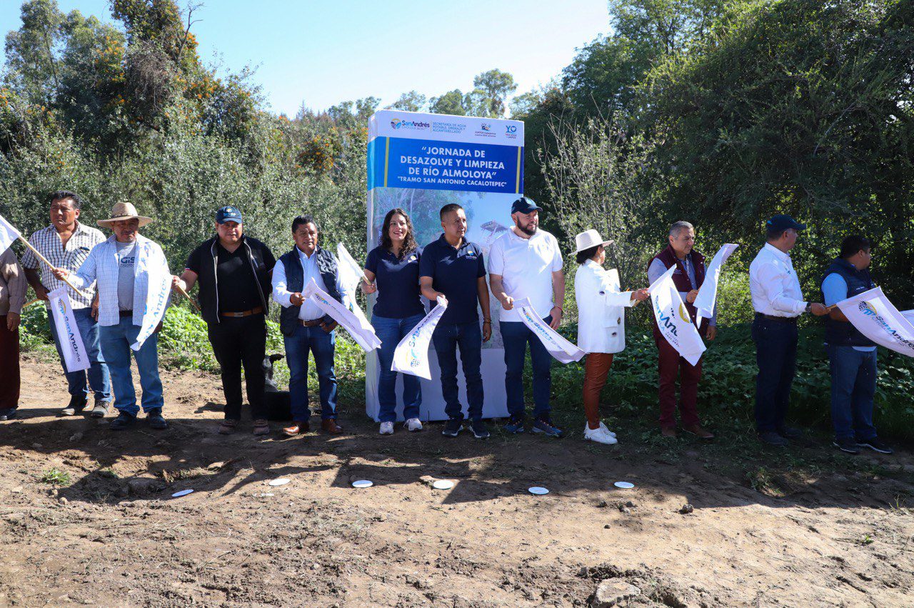 Arranca Mundo Tlatehui jornada de desazolve y limpieza del río Almoloya