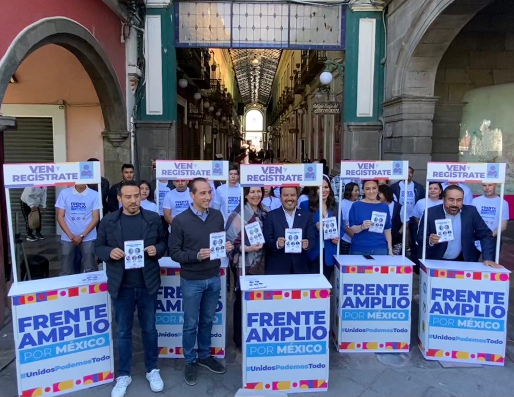 Se compromete PAN Puebla a difundir y registrar la plataforma del Frente Amplio por México