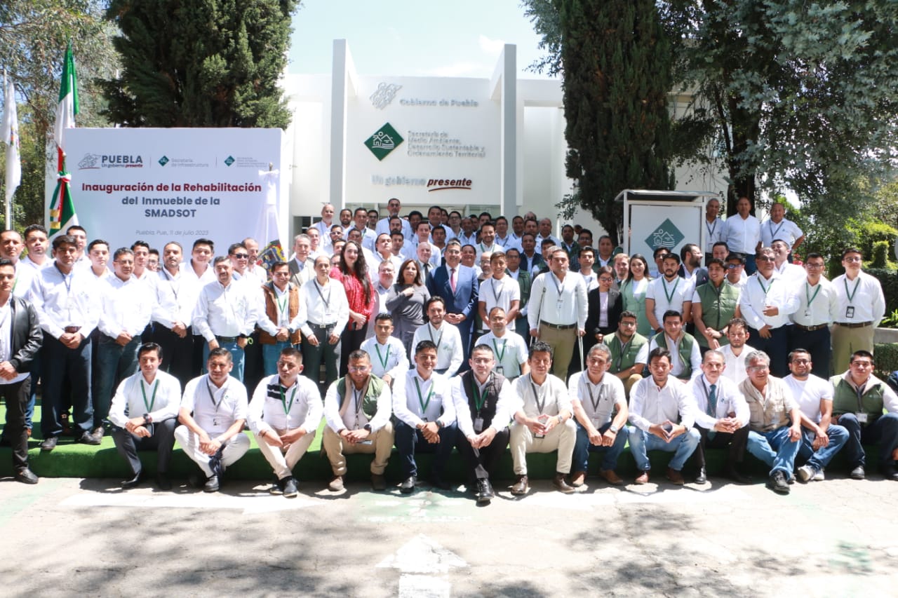 Inaugura Sergio Salomón remodelación de la Secretaría de Medio Ambiente; invierte 17.4 mdp