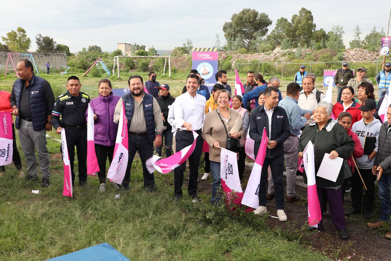 Ayuntamiento de Puebla arranca rehabilitación de cancha El Cobre