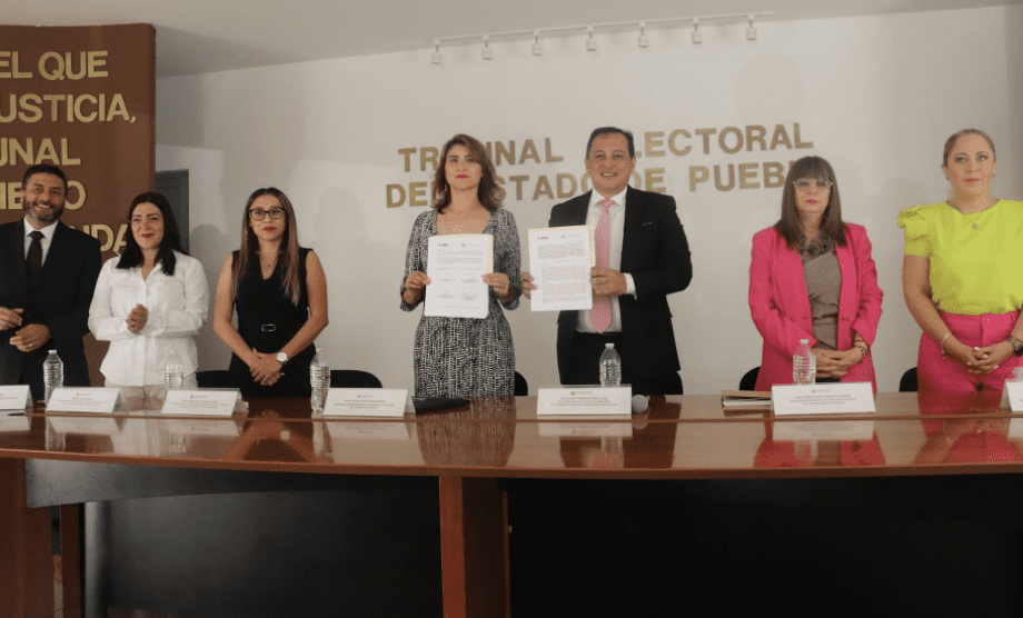Con firma de convenio, INE Puebla consolida alianza estratégica con BUAP y el Observatorio de Participación Política de las Mujeres