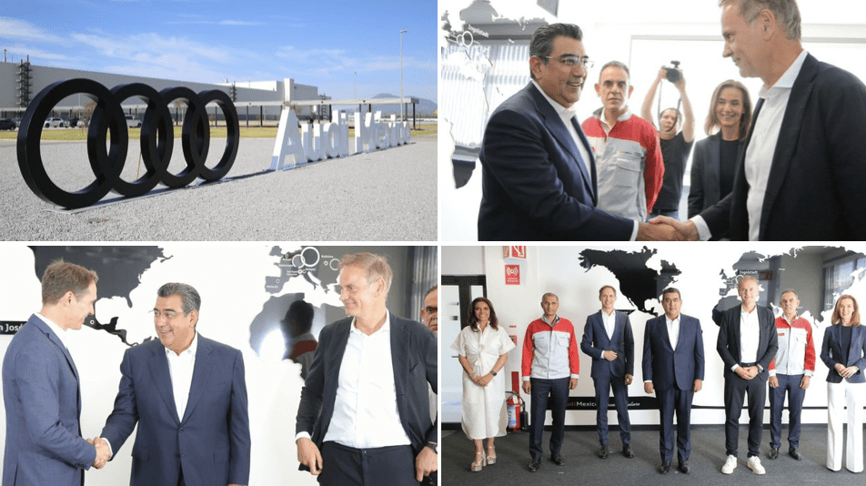 Reafirma gobierno de Sergio Salomón trabajo con Audi para detonar proyectos de electromovilidad y favorecer el desarrollo