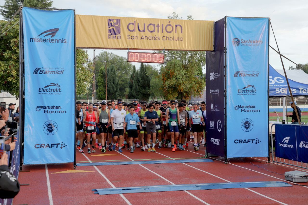 Con éxito, realiza San Andrés Cholula el Duatlón 2023