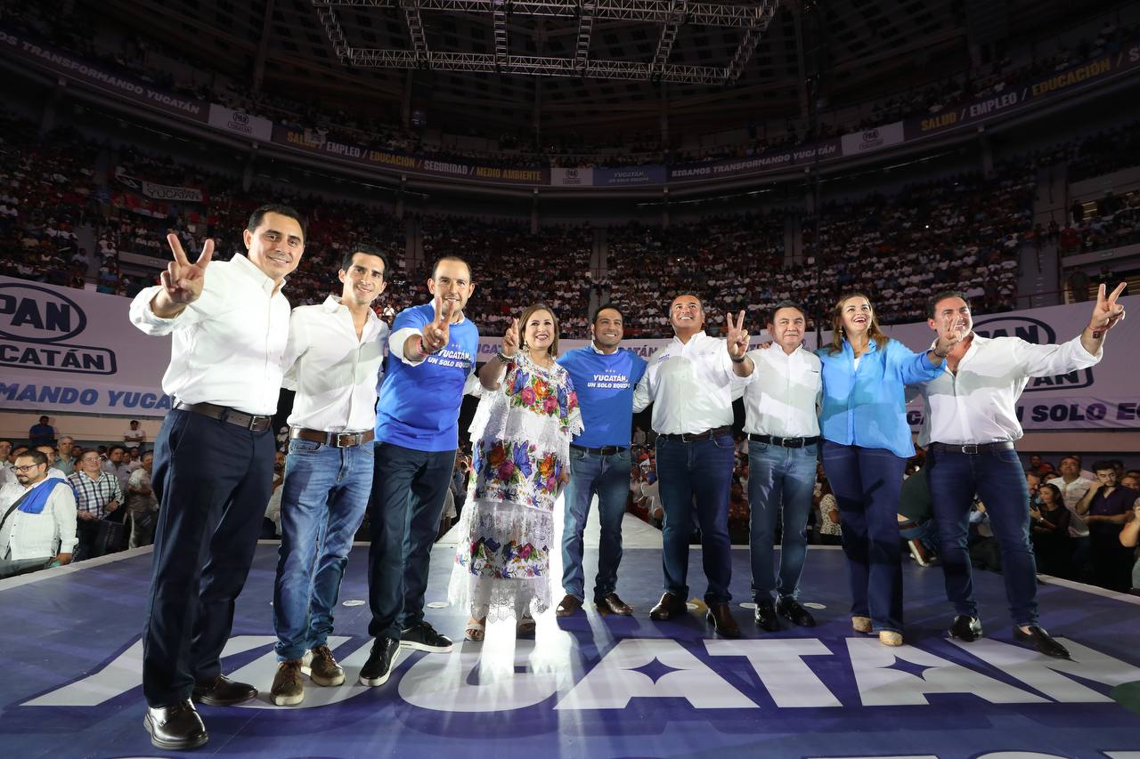 Unidad total del panismo con Xóchitl Gálvez y el Equipo Yucatán que encabeza Renán Barrera