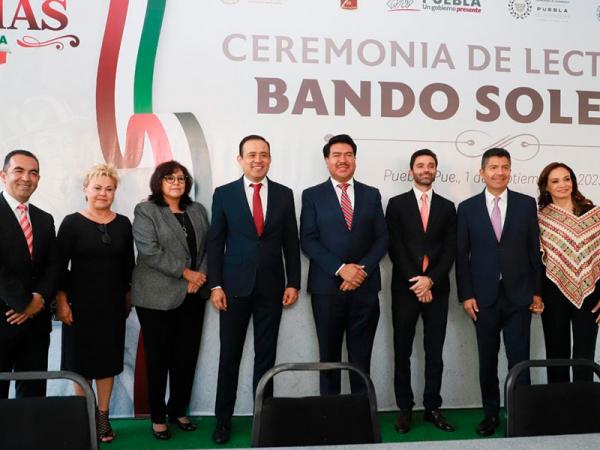 Con colocación de Bando Solemne, gobierno estatal inicia actividades de Fiestas Patrias