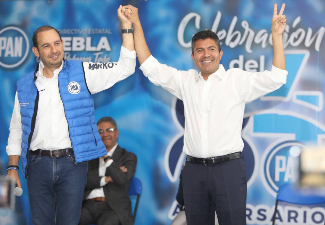 Marko Cortés da «espaldarazo» a Eduardo Rivera para que busque la gubernatura