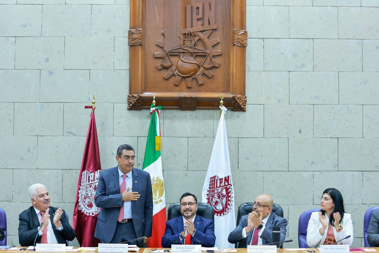 LLEGADA DE IPN A PUEBLA, FORTALECERÁ DESARROLLO TECNOLÓGICO Y FORMACIÓN DE JÓVENES: SERGIO SALOMÓN