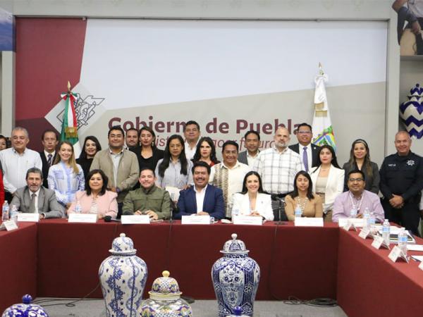 Celebra gobierno de Puebla sesión ordinaria del Consejo Estatal de Seguridad