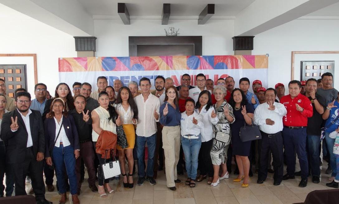 Reafirman PAN, PRI y PRD en Puebla compromiso para fortalecer al Frente Amplio por México