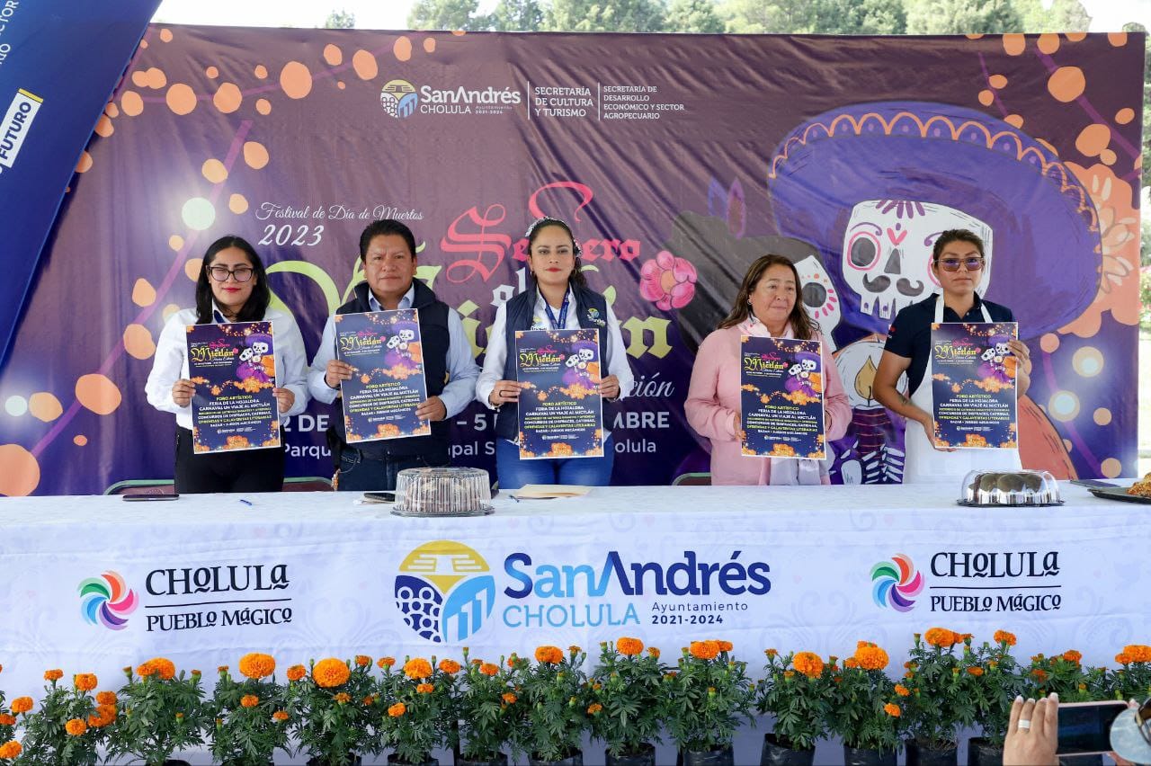 Presenta Ayuntamiento de San Andrés Cholula la tercera edición «Sendero al Mictlán»