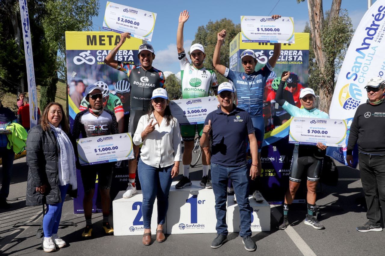 Gran participación en la Carrera Ciclista San Andrés Cholula 2023