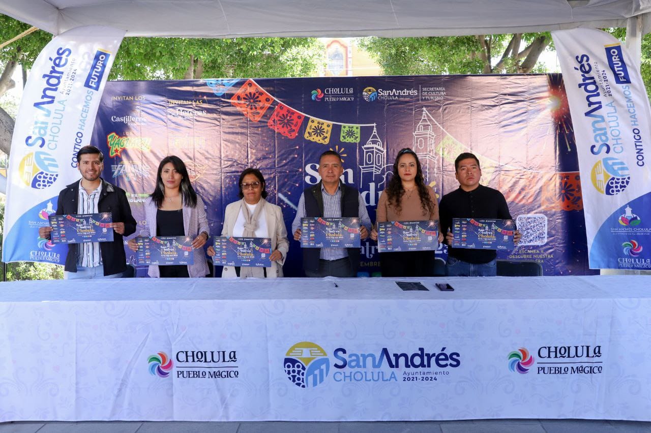 Presenta Mundo Tlatehui actividades de la Feria Patronal de San Andrés Cholula 2023