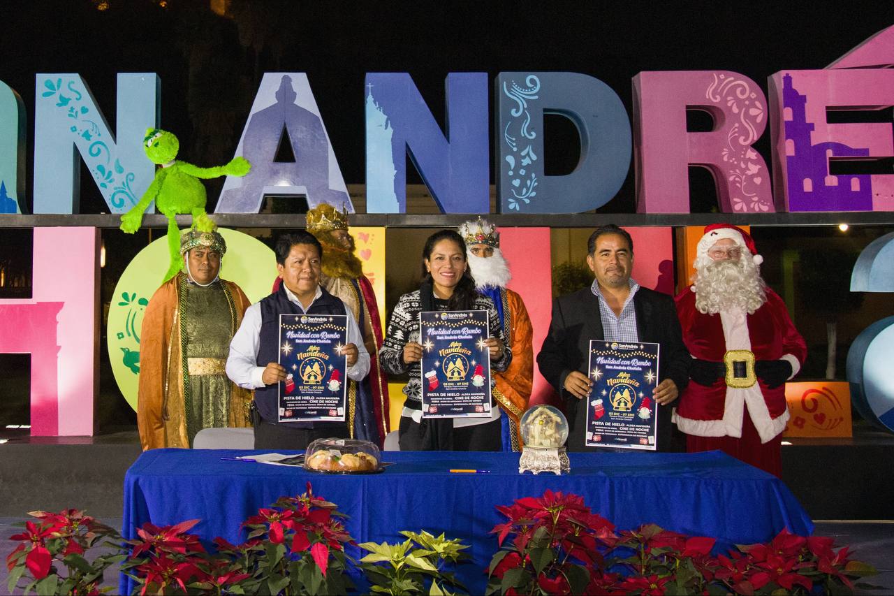 Presenta Ayuntamiento de San Andrés Cholula la «Navidad con Rumbo 2023»