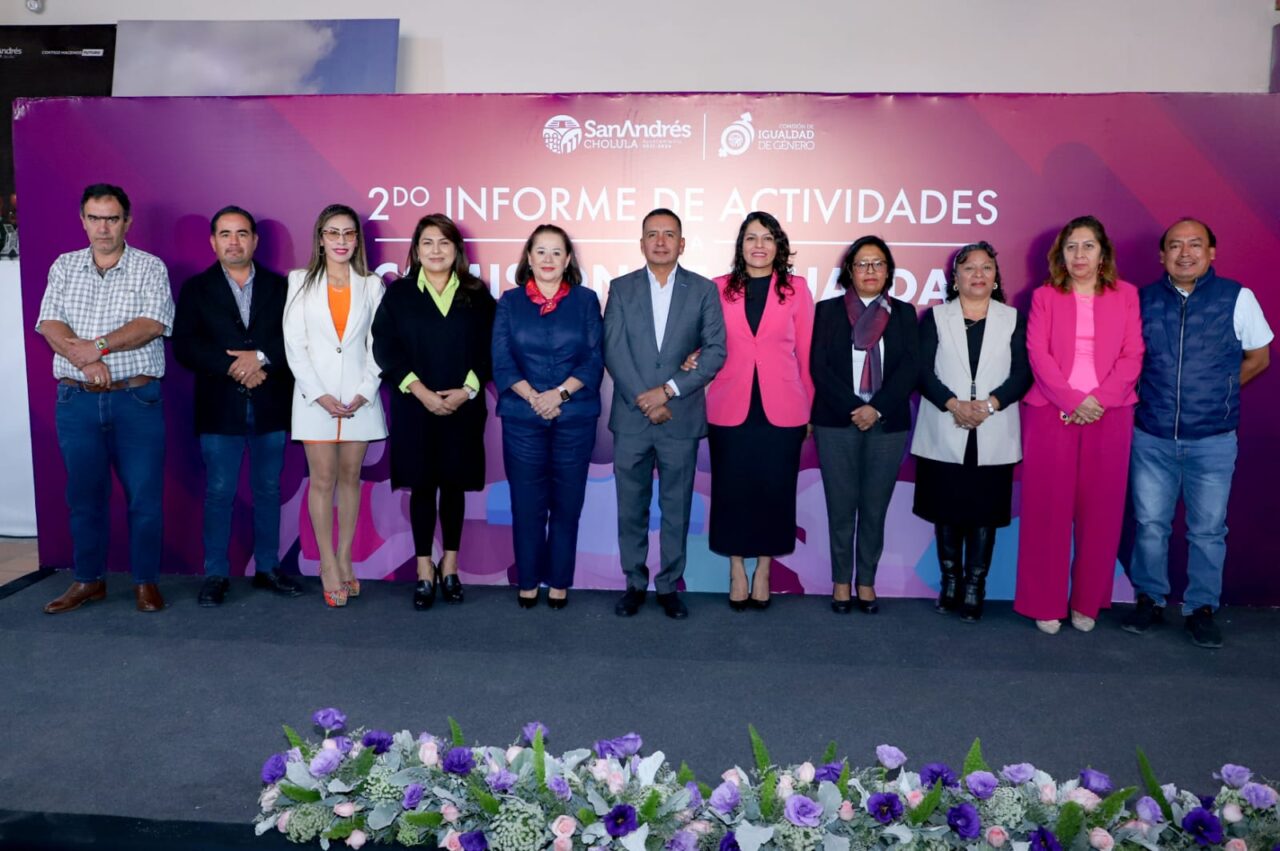 Rinde 2do informe de labores la Presidenta de la Comisión de Igualdad de Género en San Andrés Cholula