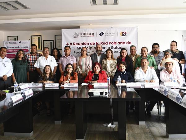 Encabeza gobierno estatal cuarta reunión de Red Poblana de Municipios por la Salud