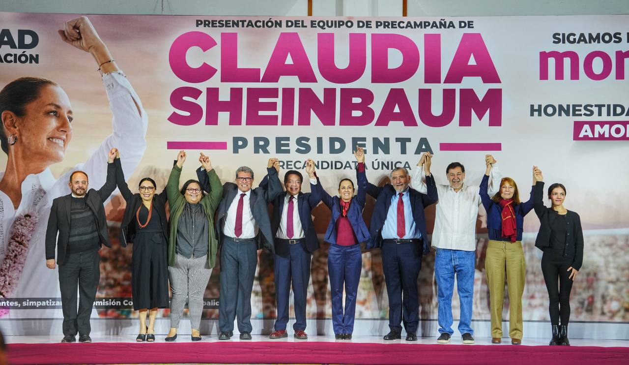 Presenta Claudia Sheinbaum equipo de precampaña rumbo a la presidencia de la República