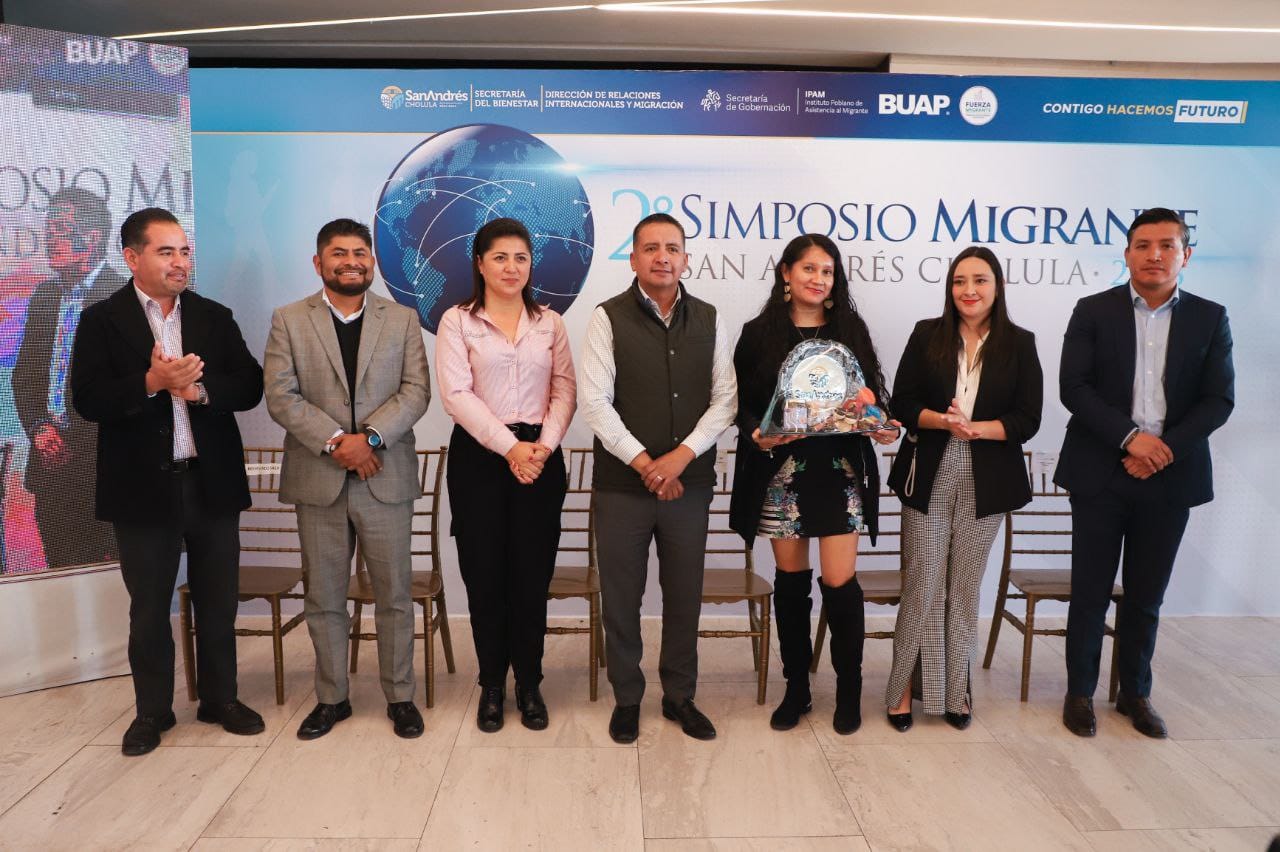 Realiza Ayuntamiento de San Andrés Cholula segundo simposio migrante