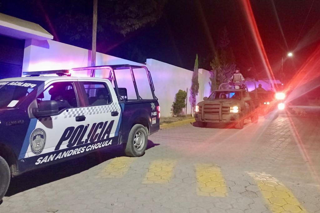Refuerzan seguridad Sedena y Policía de San Andrés Cholula ante temporada decembrina
