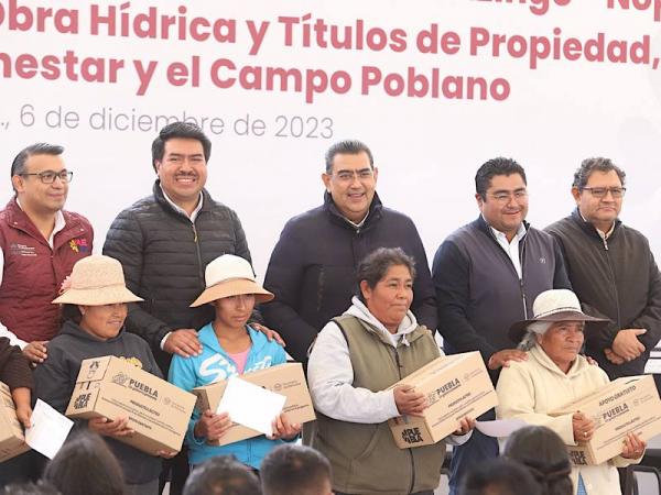 En Acatzingo, Gobierno de Puebla garantiza agua potable y mejores condiciones a la población