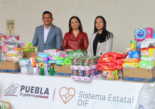 Voluntariado del Congreso entrega víveres al SEDIF para apoyar a afectados por el Huracán Otis