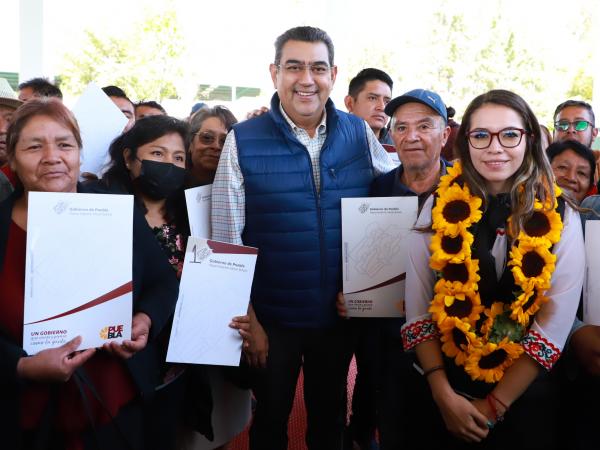 En Tepeaca, gobierno estatal favorece desarrollo y bienestar social