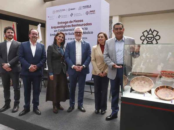 Con restauración de piezas arqueológicas, gobierno estatal salvaguarda herencia cultural
