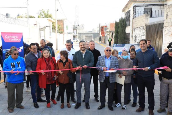 Ayuntamiento de Puebla, inauguró cuatro calles rehabilitadas mediante «Construyendo Contigo»