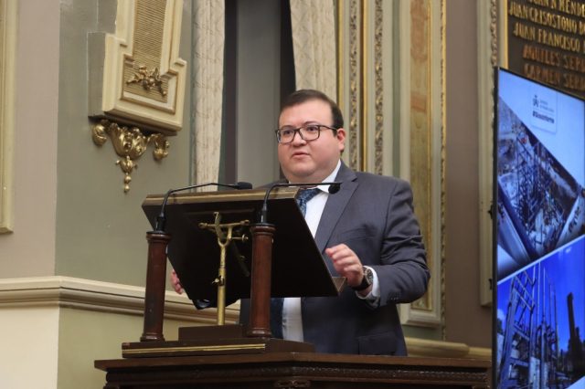 Comparece titular de la Secretaría de Infraestructura ante el Pleno de la LXI Legislatura