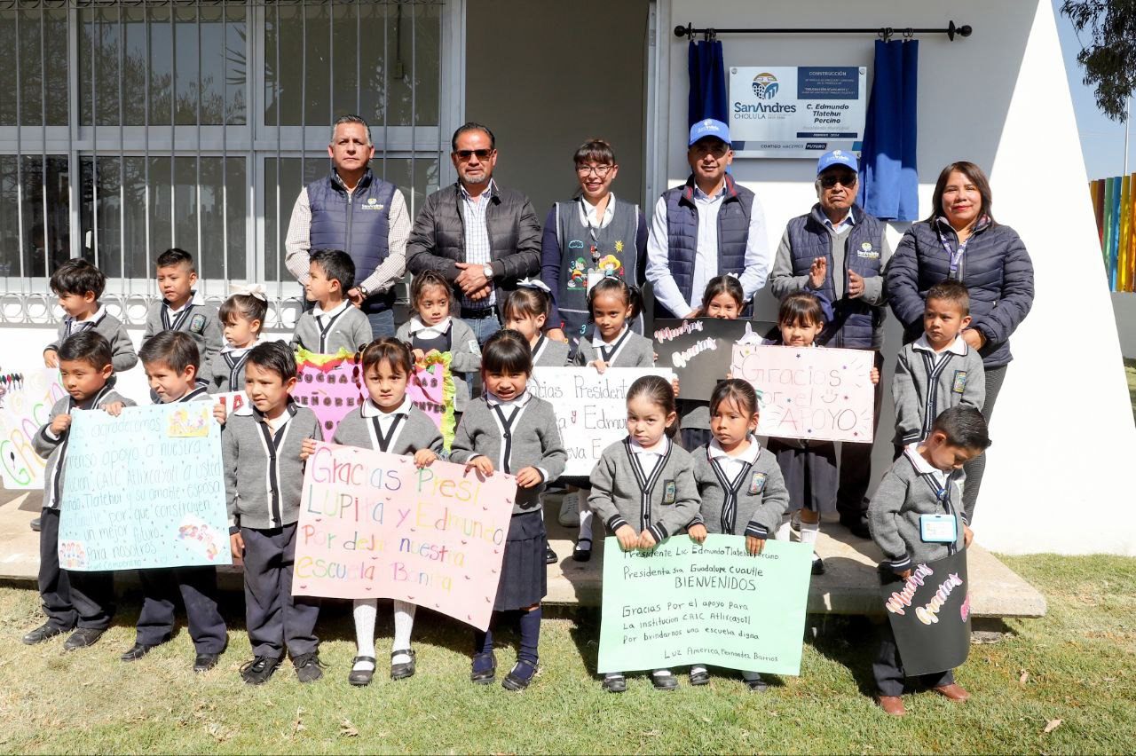 Inaugura Mundo Tlatehui el módulo de dirección y sanitario en el CAIC Atlixcáyotl