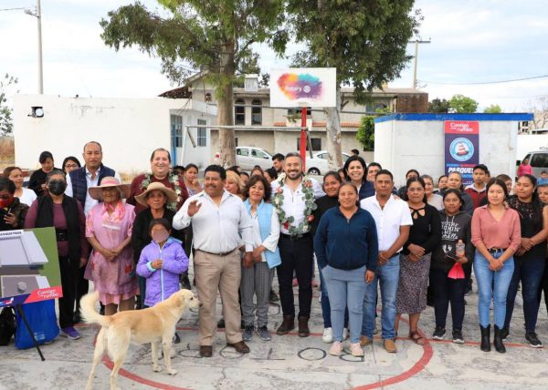 Lleva Ayuntamiento de Puebla obra pública a Santa María Guadalupe Tecola