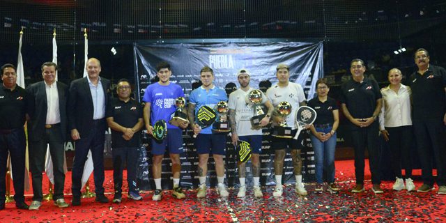 Encabezan Rectora Lilia Cedillo y el gobernador Sergio Salomón la premiación de la final del Torneo A1 Pádel Puebla 2024