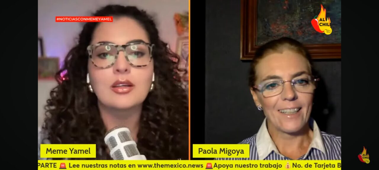 Paola Migoya ofrece su derecho de réplica en el noticiario de Meme Yamel