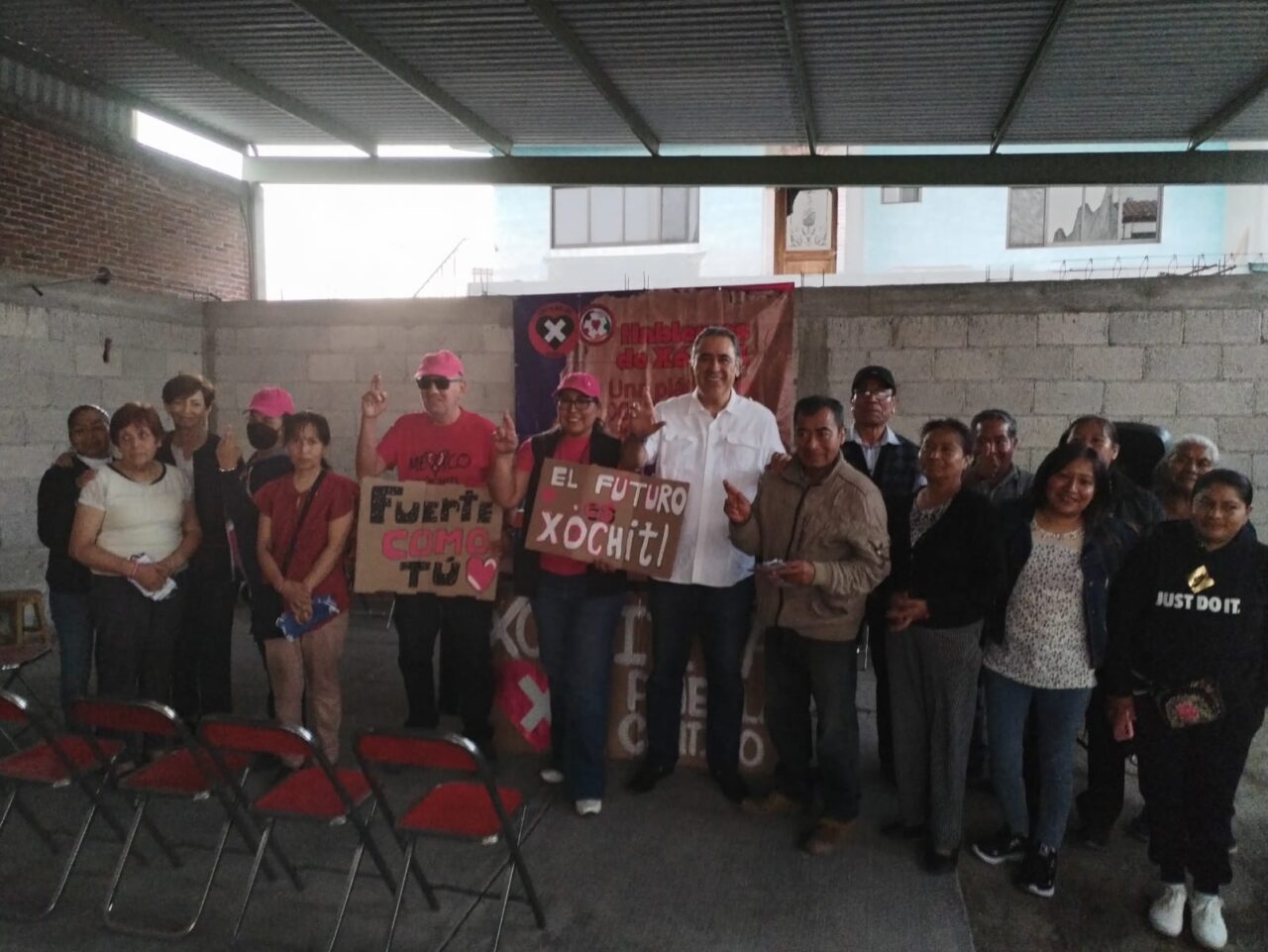 Se une Humberto Aguilar a diálogo ciudadano en favor de Xóchitl Gálvez en San Antonio Cacalotepec