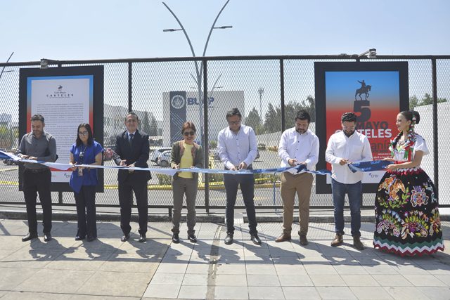 Rectora María Lilia Cedillo inaugura la muestra “5 de Mayo, carteles por una soberanía del pueblo mexicano»