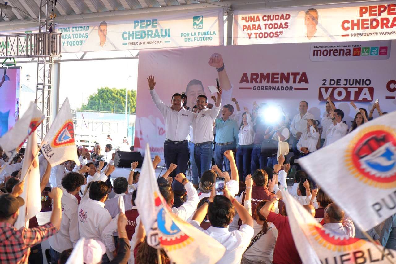 En unidad, Toño López, Chedraui y Armenta llaman a impulsar el futuro de Puebla, a través del Plan C