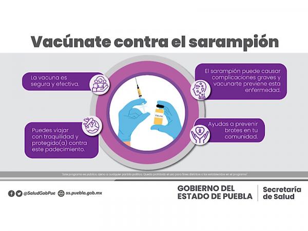 Extiende Salud jornada de vacunación contra sarampión y poliomielitis