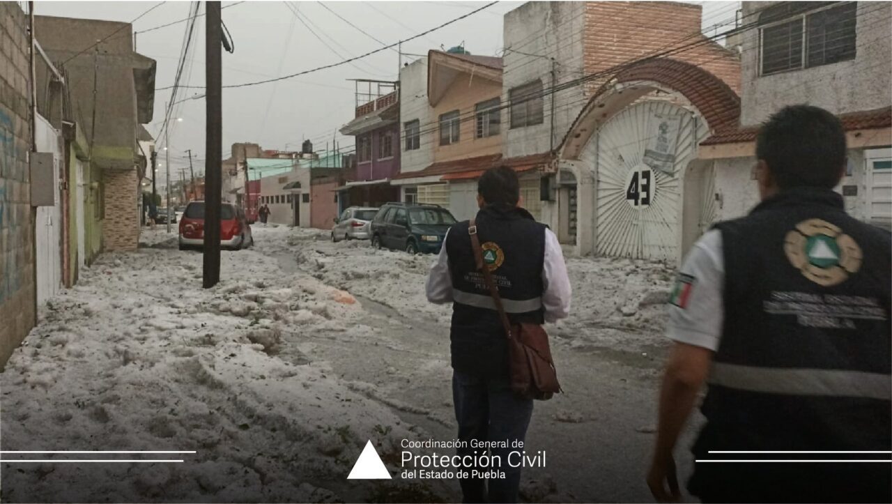 Saldo de afectaciones por lluvia y granizo en Puebla este viernes 24 de mayo