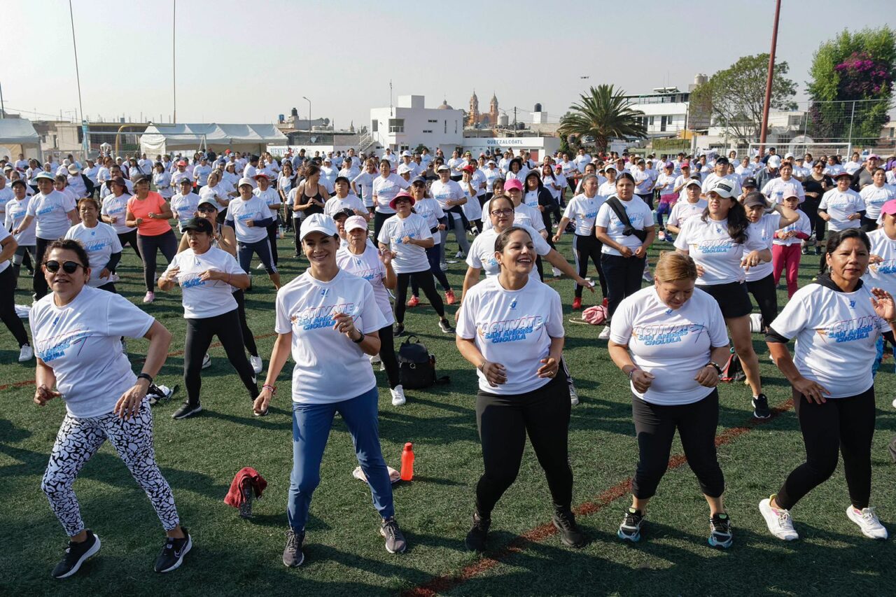Impulsa Lupita Cuautle la salud y cohesión social durante el evento «Actívate San Andrés Cholula» organizado por JJ Sport