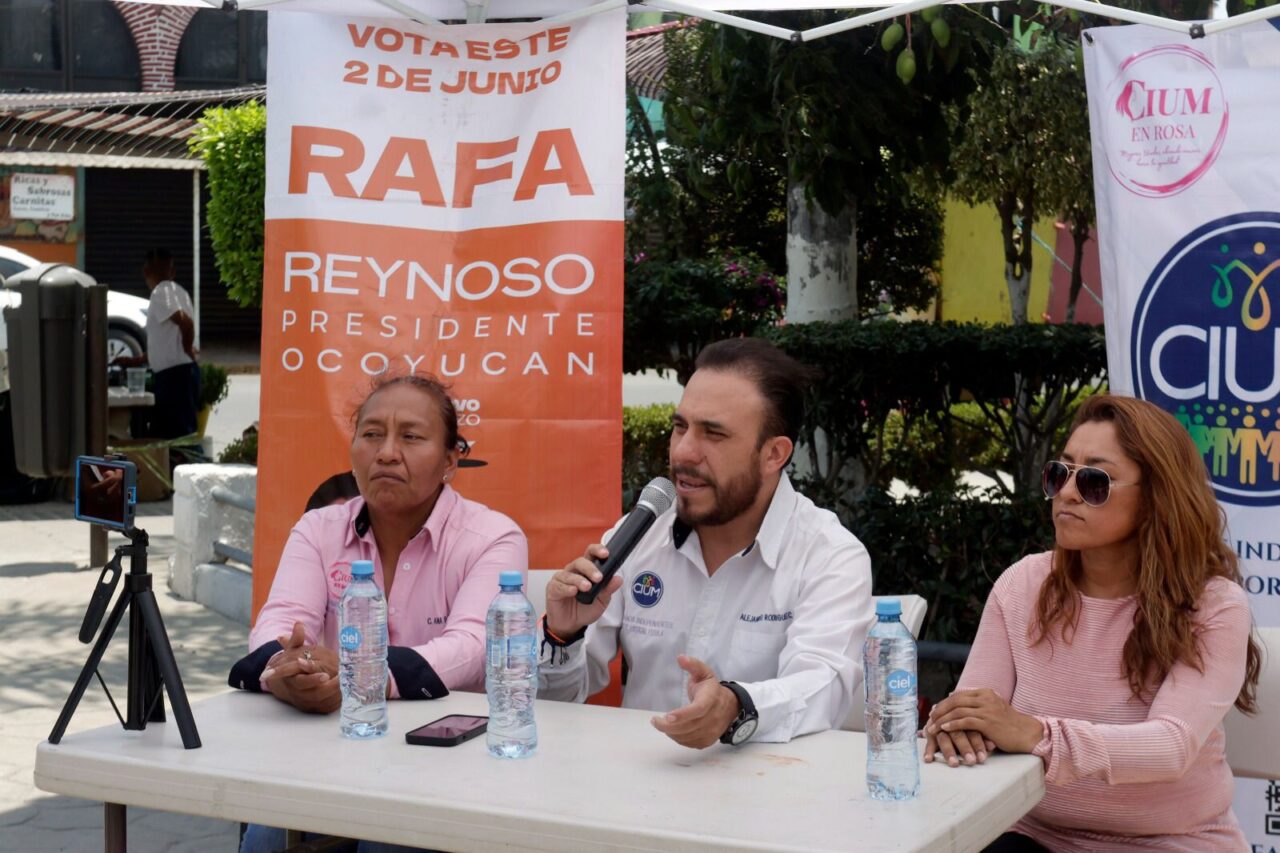 Manifiesta «Ciudadanos Unidos Independientes» su apoyo para Rafa Reynoso en Ocoyucan