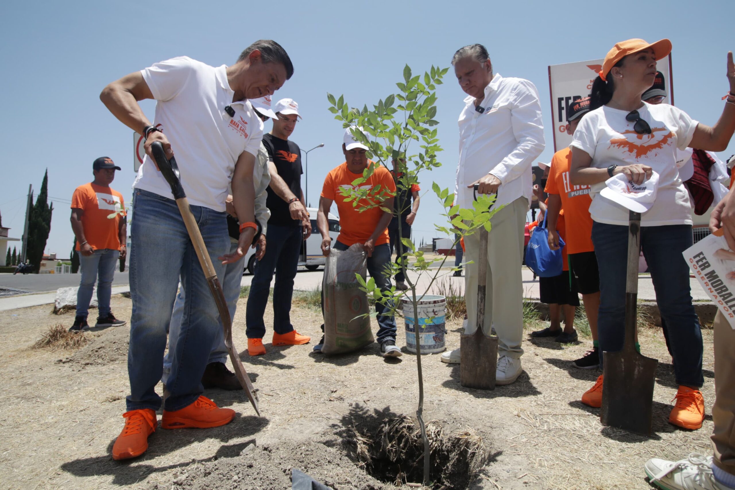 Fernando Morales reforesta la unidades habitacionales Jardines de la Montaña y Bosques del Pedregal